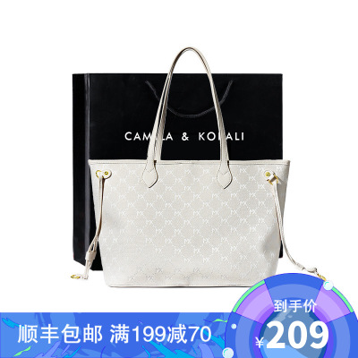 CAMILA&KORALI旗舰店小ck2021新款精品女包包单肩手提托特大容量提花夏季气质百搭时尚潮流