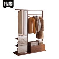 伟樽实木衣帽架100*40*168cm个