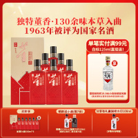 董酒 家宴 董香型白酒 双曲双窖 纯粮固态 54度 500ml 6瓶 整箱装