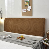 萬能全包床头套罩软包简约现代北欧防尘1.5米1.8m床靠背保 钛古咖[加厚针织] 1.5米[适合1.5m-1.7m床头]