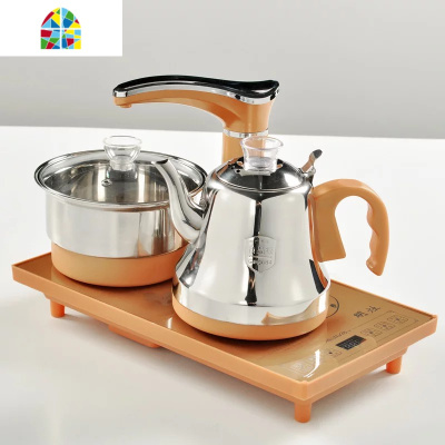 家用电磁炉玻璃茶具全自动上水电热烧水茶炉茶道抽水茶壶 FENGHOU 金色全自动玻璃电热炉烧水壶