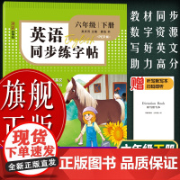 [正版]英语同步练字帖:6年级下册PEP版衡水体 收录课本词汇摘抄练习训练 5-12岁小学生英语听说读写字母单词练习字帖