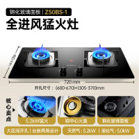 创维(Skyworth)燃气灶煤气灶双灶家用嵌入式台式双灶具猛火大火力玻璃面板煤气炉JZY/T-Z50BS-1