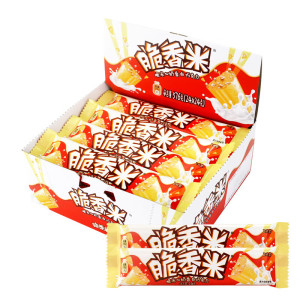 脆香米奶香白巧克力24g*24条盒装 休闲糖果礼物解馋便携儿童零食