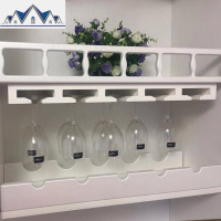 实木红酒杯架倒挂家用式葡萄酒悬挂式高脚杯架简约酒柜红酒架杯架 三维工匠收纳层架