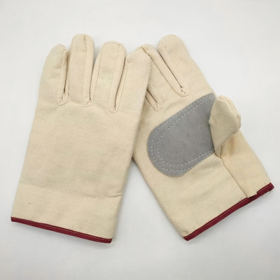 依莲纱嫚 手心加皮手套 均码/双