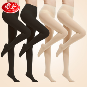 浪莎丝袜女春秋款天鹅绒连裤袜秋季打底袜中厚肉色光腿神器女秋冬