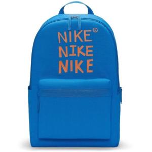 Nike/耐克HERITAGE双肩背包女侧边拉链大容量休闲通勤包 blue_(blue_/_orange)