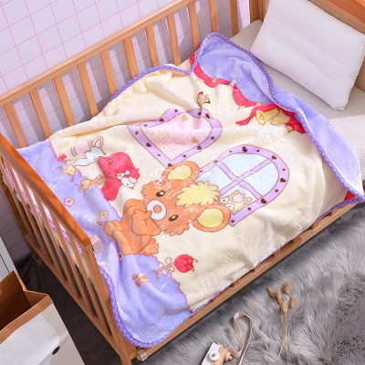 恋名媛婴儿毛毯新生儿盖毯儿童幼儿园宝宝云毯小被子双层春夏秋季毯子
