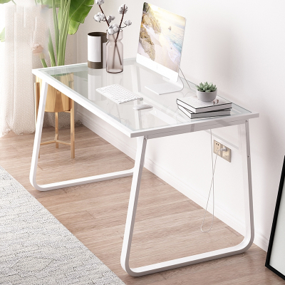 阿斯卡利设计风电脑台式钢化玻璃办公现代简约学生书桌家用经济型写字