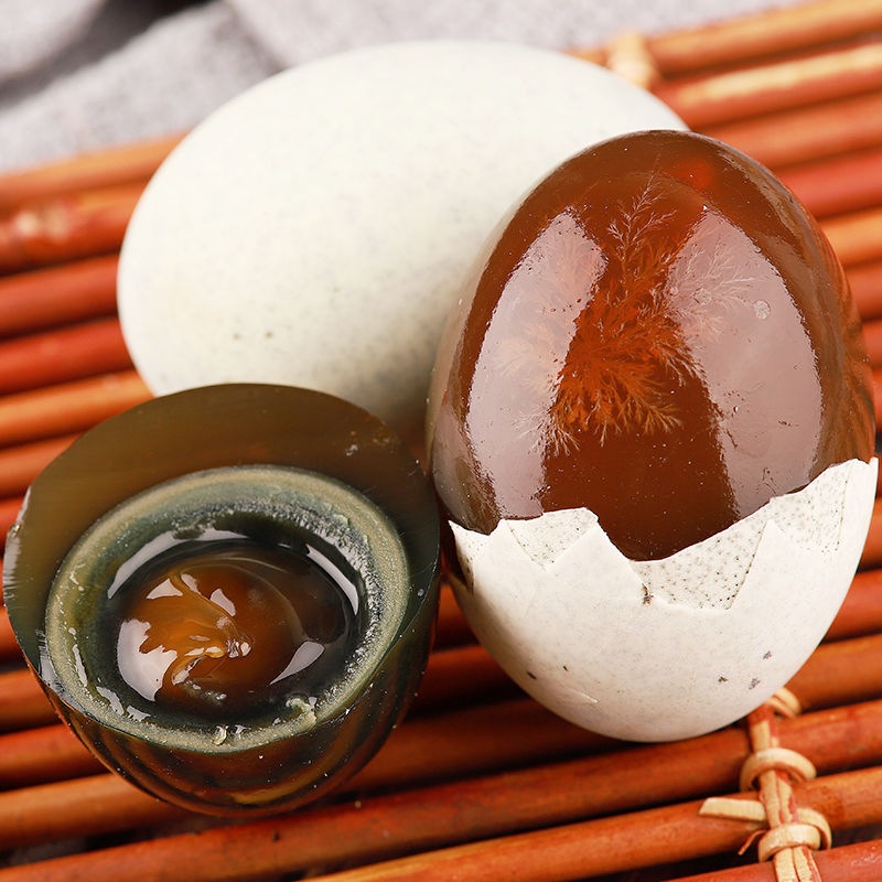 [西沛生鲜]河南特产松花皮蛋 10枚 单枚60-70g 正宗土鸭蛋新鲜腌制溏心皮蛋