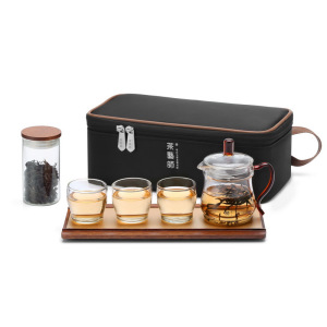 鋆珑 茶艺师系列 茶杯旅行茶具套装 艺360 套