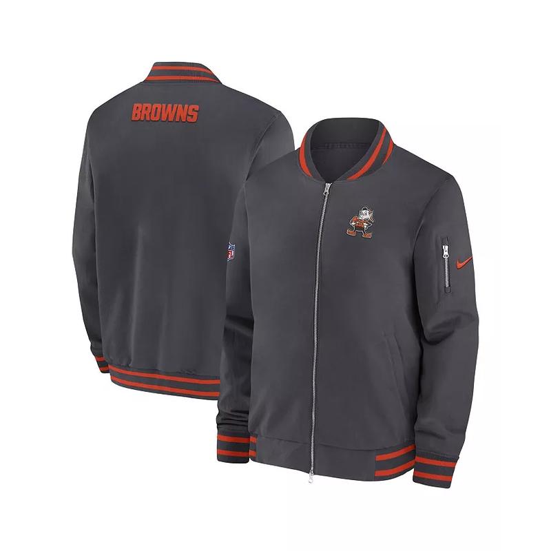 耐克(NIKE)男士防风保暖运动夹克潮牌ClevelandBrowns球迷款