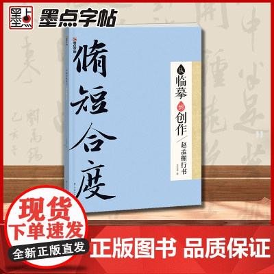 墨点字帖 从临摹到创作赵孟頫行书 毛笔书法字帖初学者毛笔书法字帖