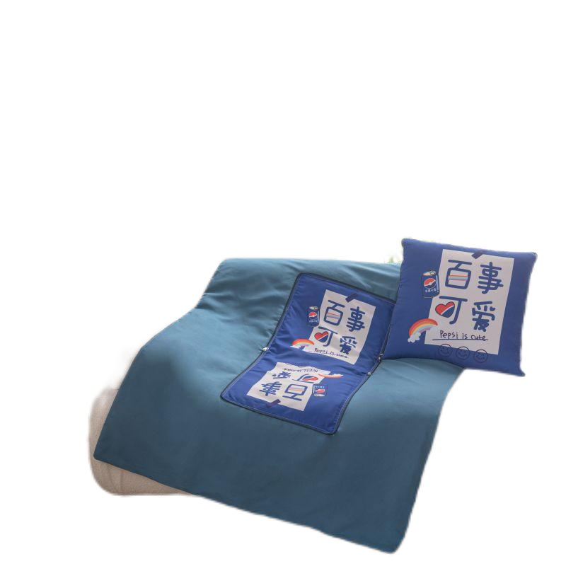 缎暮 亲肤磨毛印花抱枕被 多色可选 小号(50*50CM 打开150*195CM)只