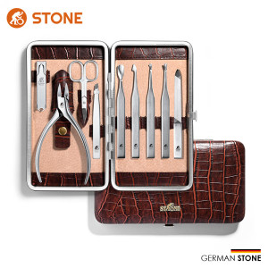 司顿 鳄鱼皮纹修容修甲9件套STG2202-MA