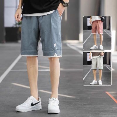 gurunvani短裤男士夏季宽松休闲裤男款运动五分中裤ins潮流外穿沙滩七分裤子