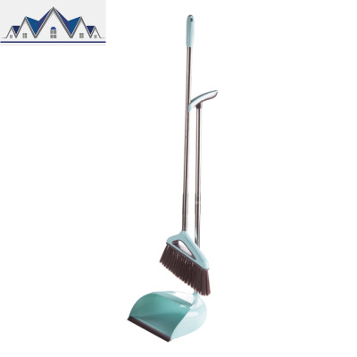 带刮齿簸箕扫把套装扫地清洁工具 家用簸萁笤帚软毛扫帚撮箕组合 三维工匠