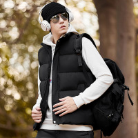 马甲男秋冬季新款潮牌保暖棉马甲无袖坎肩背心立领纯色男士外套