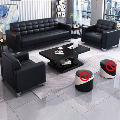 金菲罗格沙发简约茶几组合 1+1+3沙发+长茶几