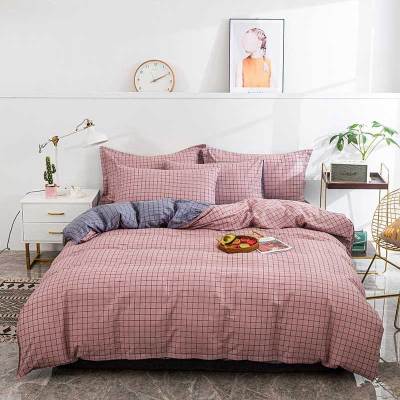 安居先森40支纱高支高密全棉印花单人床三件套活性印染员工宿舍常用0.9米床/1.2米床床上用品三件套D1397