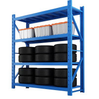 立始仓储重型300公斤/层货架仓储仓库库房层架储物架 200*60*200cm