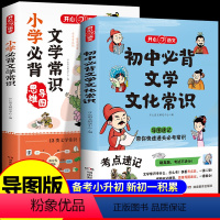 [全2本]初中必背古诗文+初中必背文学文化常识 初中通用 [正版]2024版初中必背文学文化常识中国文学常识积累大全图解