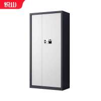 悦山钢制文件柜无斗通体保密柜灰白套色智能指纹锁900*420*1850mmYSOA3fo03GBZWHTB