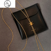 JiMiCE凯旋门高级轻奢长款可抽拉金色流苏项链女小众设计感气质毛衣链