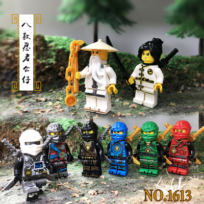 兼容乐高幻影忍者大电影人仔摩托人偶小人男孩子拼装积木玩具8款忍者