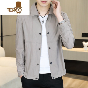 YANXU防晒夹克男夏季薄款轻熟风休闲男装上衣时尚潮流百搭防晒衣服外套