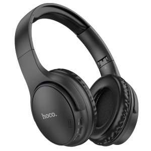 浩酷(HOCO)W40 威曼蓝牙头戴式耳机头电脑网课办公麦克风吃鸡耳机带控 黑色