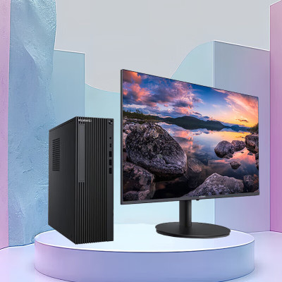 华为(HUAWEI)擎云W525 台式机电脑整机 麒麟990/8GB/1T机械+512GB /含光驱 /无WiFi KOS试用版/配23.8英寸显示器