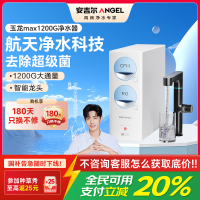 安吉尔净水器家用直饮机 RO反渗透膜净饮机玉龙/天池Max1200G双出水0阻垢剂