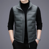 男士立领坎肩羽绒马甲秋冬季新款男装中青年商务休闲保暖背心