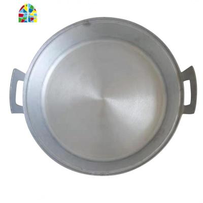 铝平底锅无涂层锅吕平锅老式平锅家用商用煎包锅加厚吕平底锅 FENGHOU 抛光款34公分3.2斤有盖不锈钢盖