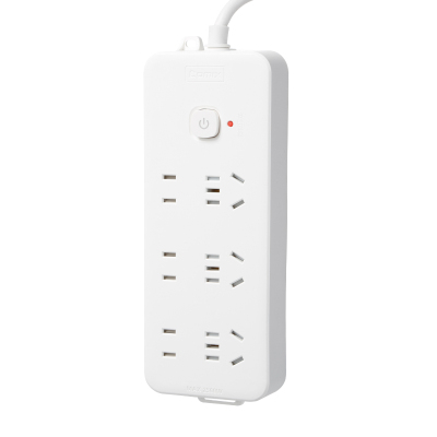 齐心 PCP-W628 延长线插座 6位21孔 总控全长3.0米 白