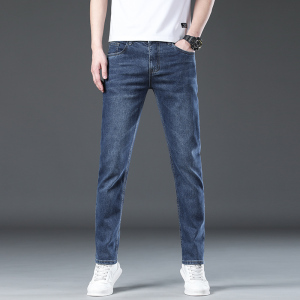 金盾(KIN DON)秋冬款男士牛仔裤修身直筒韩版潮流百搭休闲长裤子潮牌纯棉男裤