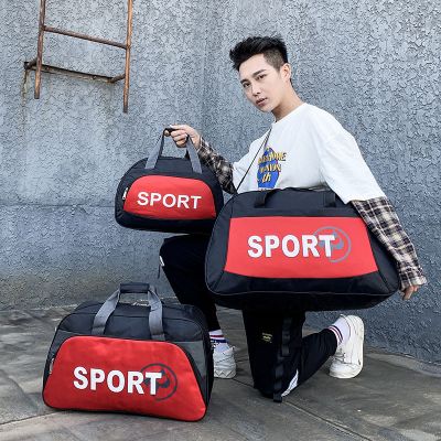 手提旅行包男短途行李袋轻便F水出差旅游包学生包单肩斜挎大容量易品