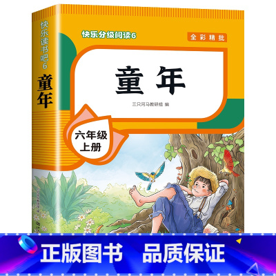 童年[完整版]单册 [正版]全套4册 鲁滨逊漂流记六年级下册的课外书阅读原著完整版汤姆索亚历险记爱丽丝漫游奇境尼尔斯骑鹅
