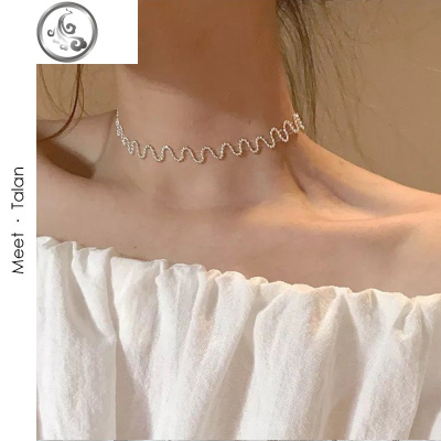 choker项链女潮简约网红冷淡风锁骨链百搭颈带 ins学生仿珍珠颈链 JiMi