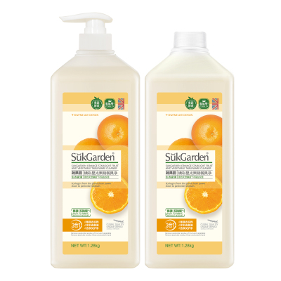 蔬果园 橘采星光果蔬餐具净1280g*2瓶