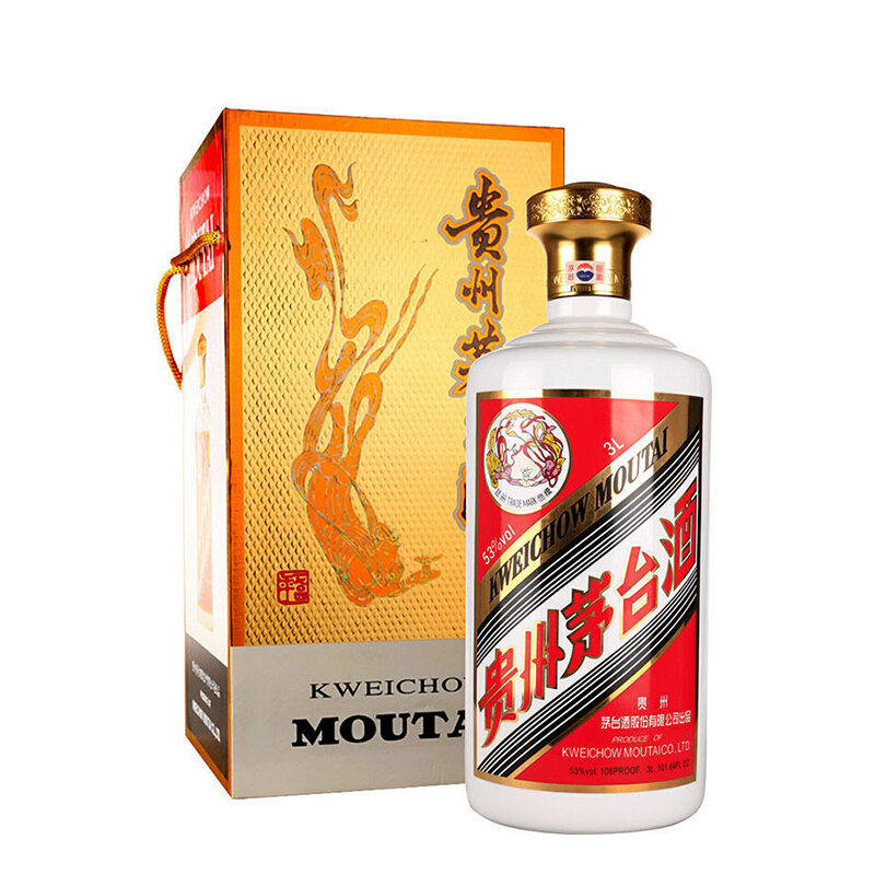茅台(moutai)贵州茅台酒 茅台飞天 飞天茅台大瓶装53度3l 酱香型白酒