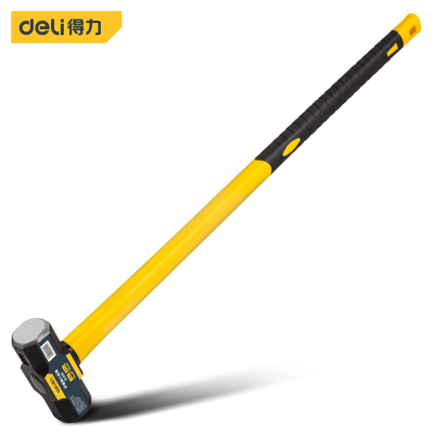 得力(deli)纤维柄石工锤 八角锤重型锤头大号锤方头铁锤石工锤榔头装修锤 DL6912 单位/把