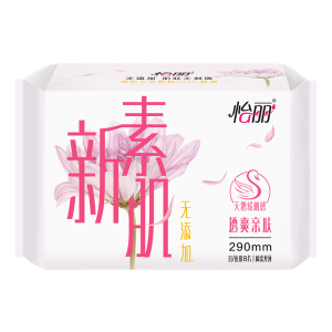 怡丽透爽亲肤棉柔丝薄夜用8片290mm护翼卫生巾