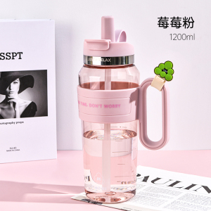 希乐Cille塑料杯大容量tritan运动水杯学生夏吸管杯子女冰霸杯茶杯毕业礼物户外水具户外水壶/水瓶/水杯