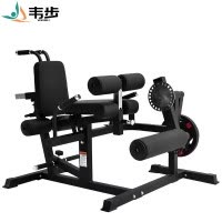 韦步FLT004坐式大腿屈伸卷腹背肌伸展卧姿弯腿多功能合一训练器械单机+50KG杠铃片