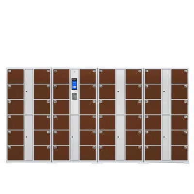 锦北电子存包柜商场超市智能物品寄存柜员工衣物储存柜 48门人脸识别