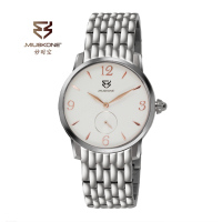 妙时空(MIUSKONE)简约钢带超薄小秒针男表 高性价比 MS15