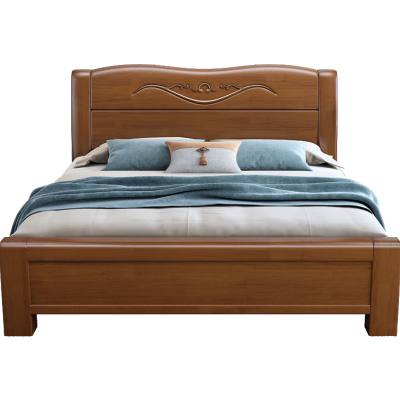 臻远 ZY-SMC-121 实木床 1.8*2.0米简约床 单位:1张